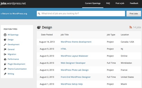 Jobs.WordPress : Official WordPress Jobs Portal Launched