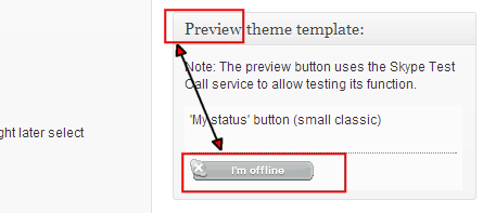 Preview Skype Button