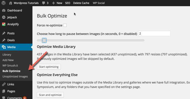 Bulk Optimize WordPress Images