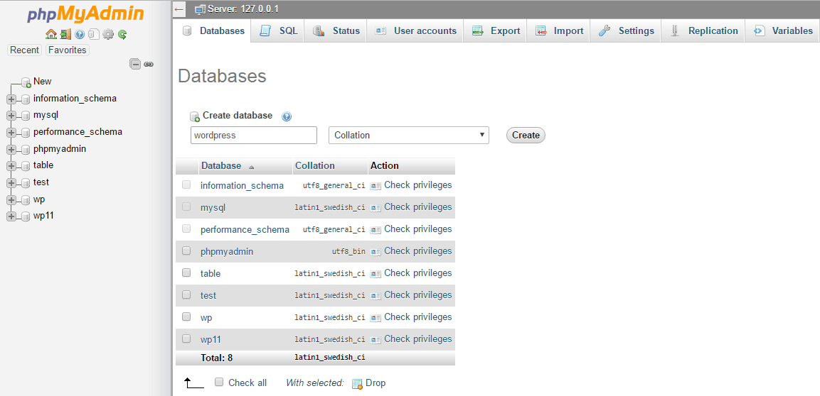 Create Database