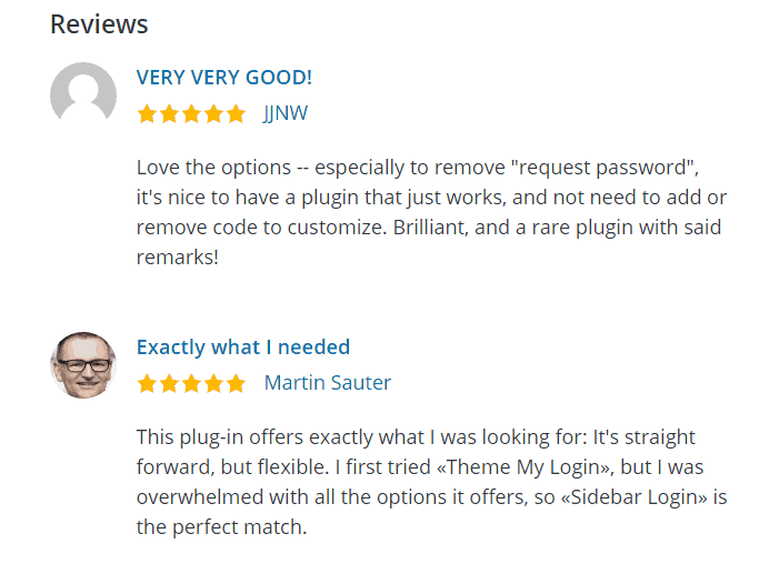 Sidebar Login Plugin Review