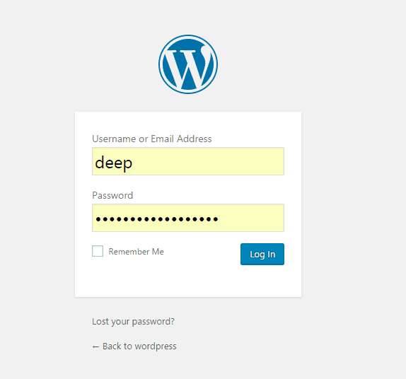 WordPress Login