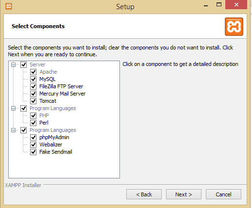 XAMPP Components