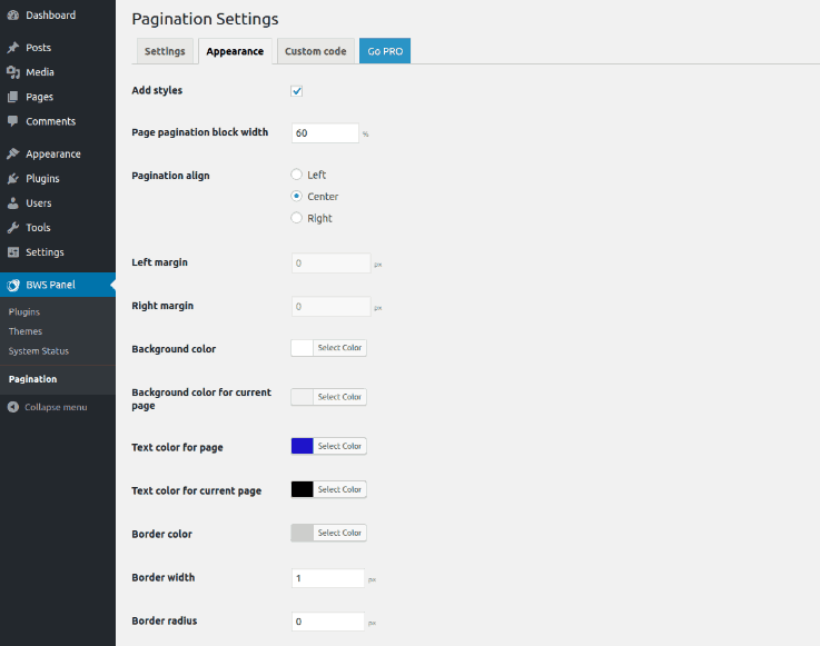 Pagination by BestWebSoft