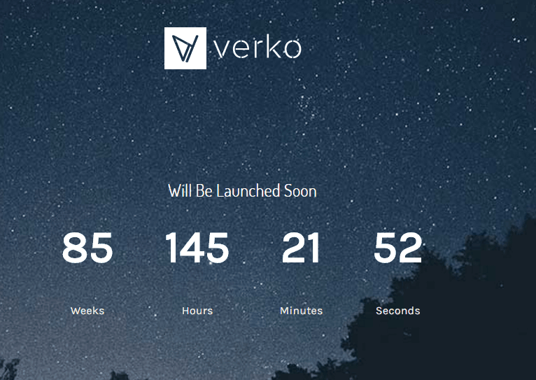 Verko WP Theme - Coming Soon Theme