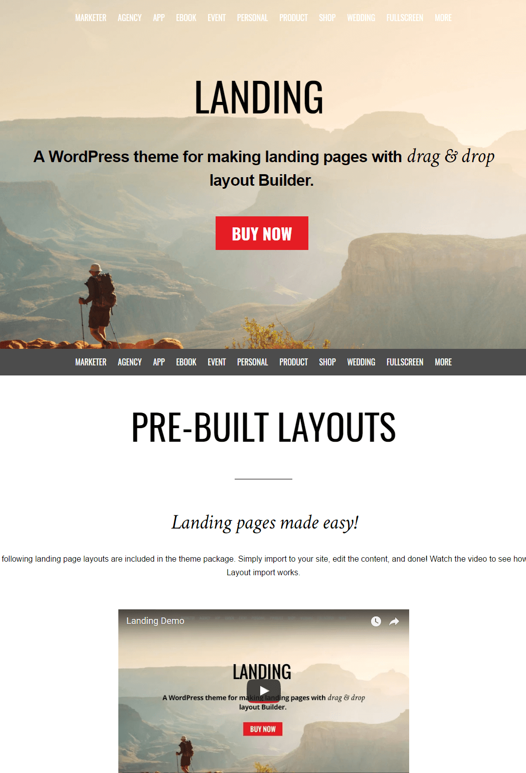 Landing WP Theme