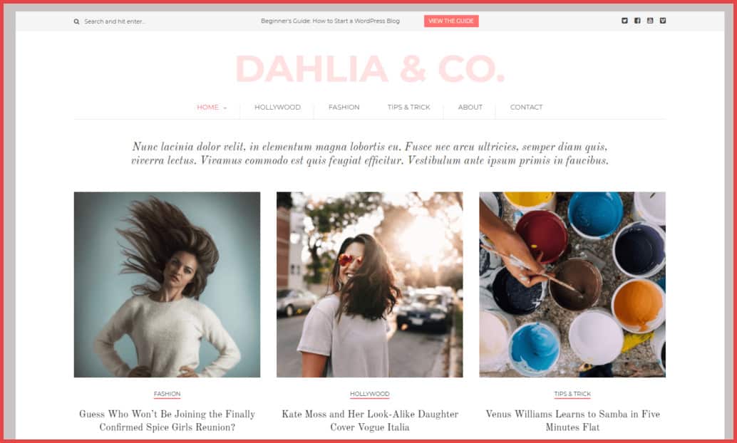 Dahlia-theme