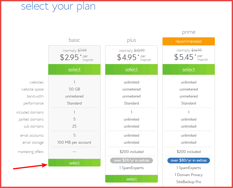 bluehost-pricing