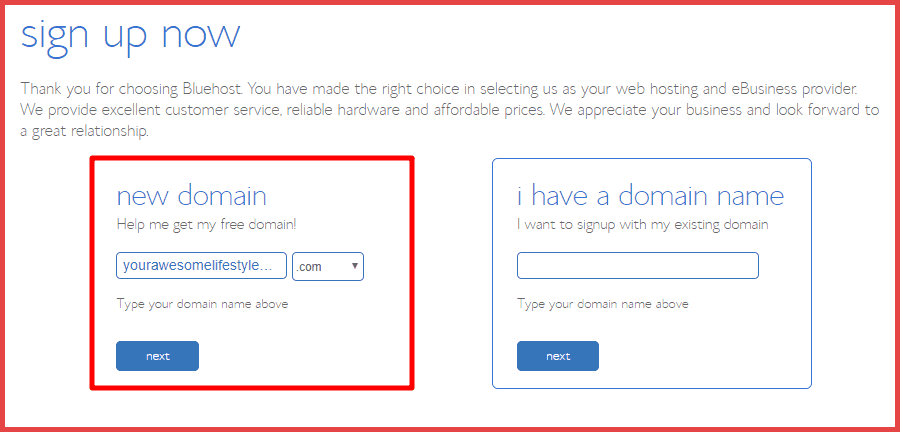 signup-bluehost